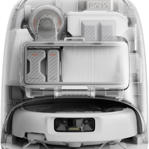 augroboter mit Wischpads und Transparentem Design, 25.000 Pa Saugkraft, Hinderniserkennung auf Drohnen-Niveau