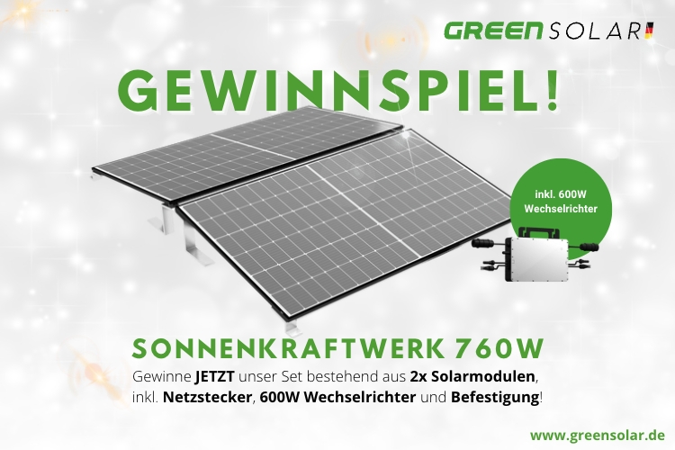 760W Sonnekraftwerk gewinnen