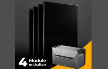 Balkonkraftwerk 2000 Watt mit Speicher Anker SOLIX 3 Pro - Set