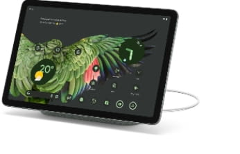 Das Google Pixel Tablet in "Hazel"