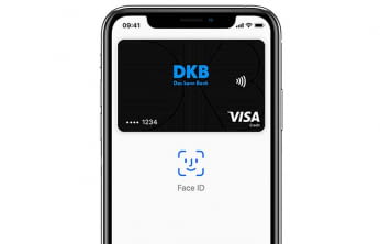 Per Face ID eine Apple Pay-Zahlung via DKB-VISA-Card anweisen - so einfach geht Bezahlen heute