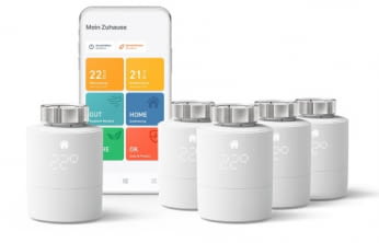 Das tado Starter-Kit V3+ enthält insgesamt 5 Thermostate