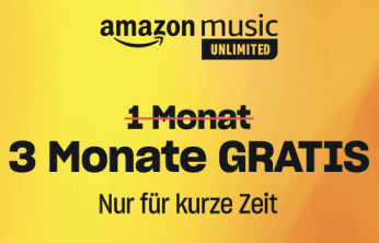 Amazon Music Unlimited 3 Monate Gratis!