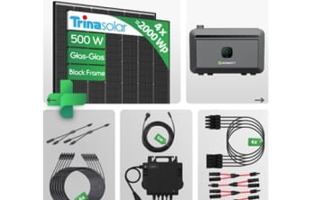 2000wp Growatt NEO800M-X Balkonkraftwerk 600/800 Watt | + 2kWh Speicher