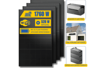 SUNPOWER4U| Balkonkraftwerk mit 2.200 Watt