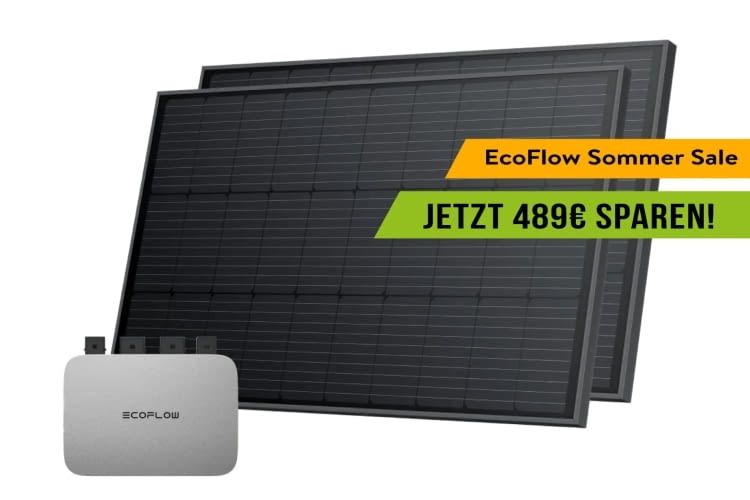 Im Rahmen seines Sommer Sale hat Ecoflow ein 800 Watt Balkonkraftwerk mit 56 Prozent im Angebot