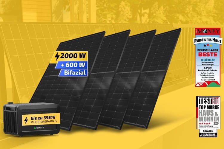 Bei Solakon fällt der Preis für das onPower Balkonkraftwerk drastisch