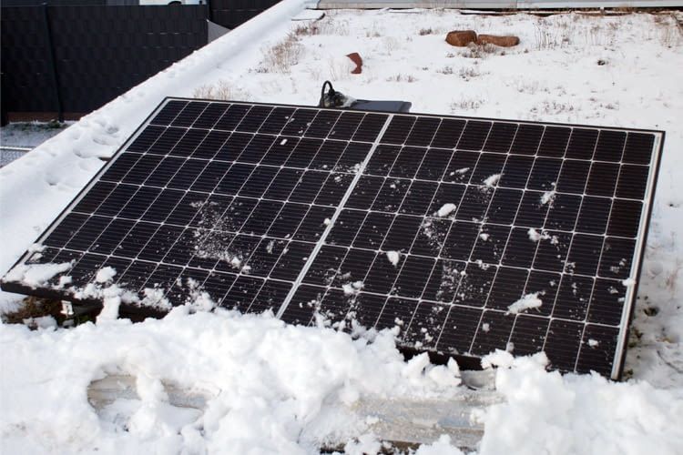 Auch im Winter kann eine Mini-Solaranlage noch Strom liefern