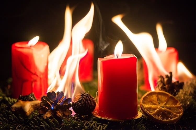 An Weihnachten und Silvester ist die Gefahr eines Brandes besonderes groß