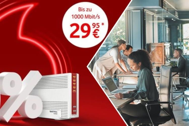 Sparen bei Vodafone: Vier Business Tarife sind für 24 Monate um 50 Prozent reduziert!