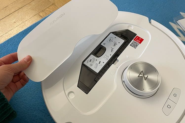 Der Roborock Qrevo Master hatte einen Staubbehälter mit 220ml Kapazität