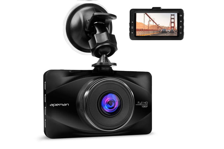 Das Modell der Autokamera C570 des Herstellers Apeman liefert Bilder in Full HD