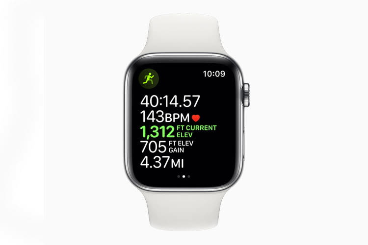 Überwacht nicht nur während des Workouts Gesundheitsfunktionen - die Apple Watch Series 5
