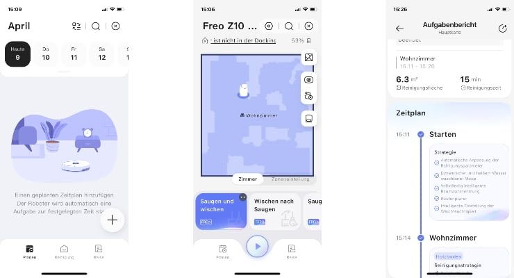 Narwal Freo Z10 Ultra kommt mit vielen Möglichkeiten zur Konfiguration