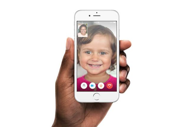 Ily Smart Home Phone App - Darstellung eines Videoanrufs