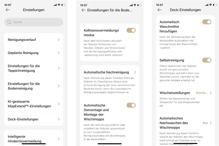 Vielfältige Funktionen machen den Dreame zu einem sehr guten Saugroboter