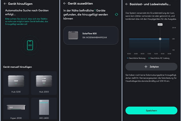 Hier sind einige der wichtigsten Installationsschritte zu sehen