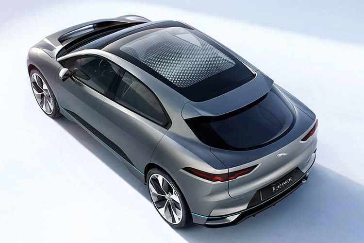 Das Jaguar I-PACE Elektroauto feiert am 1. März 2018 Weltprempiere