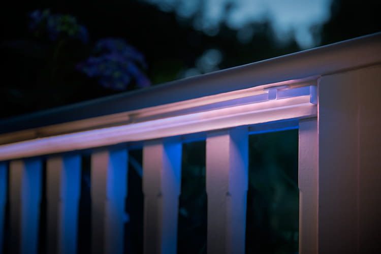 Der Philips Hue Outdoor Lightstrip hat eine homogene Lichtabstrahlung