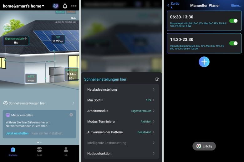 Hier sind einige der App-Einstellungsoptionen zu sehen