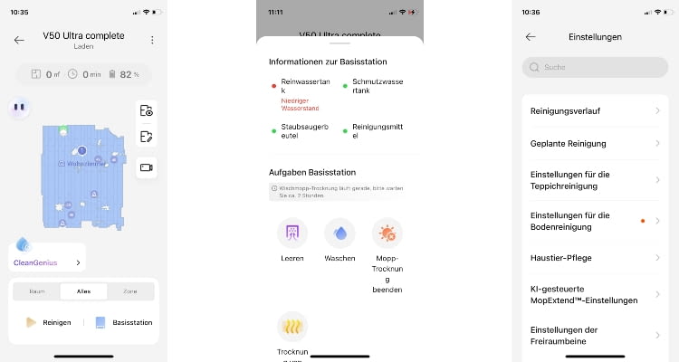 Die MOVAhome App ist übersichtlich und vielfältig