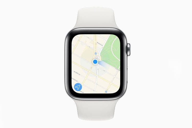 Dank integriertem Kompass, kann Apple Watch Series 5 nicht nur Positionen sondern auch Richtungen anzeigen
