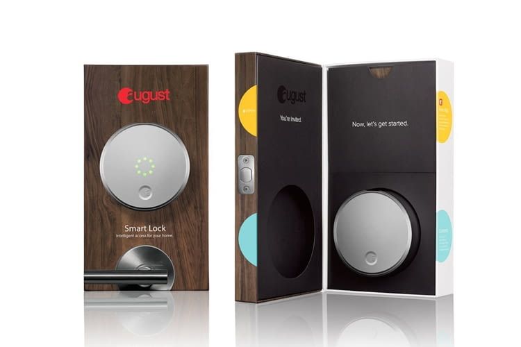 Das HomeKit kompatible August Smart Lock gibt es alternativ auch in extravagantem Rot