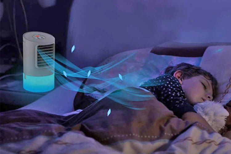 Eine Mini-Klimaanlage hilft schnell, ist aber nicht für die Kühlung eines ganzen Raumes gedacht