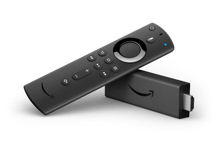 Amazon Fire TV 4K UHD: Wird die Mikrofon-Taste gedrückt und Alexa aktiviert sich, leuchtet die LED blau