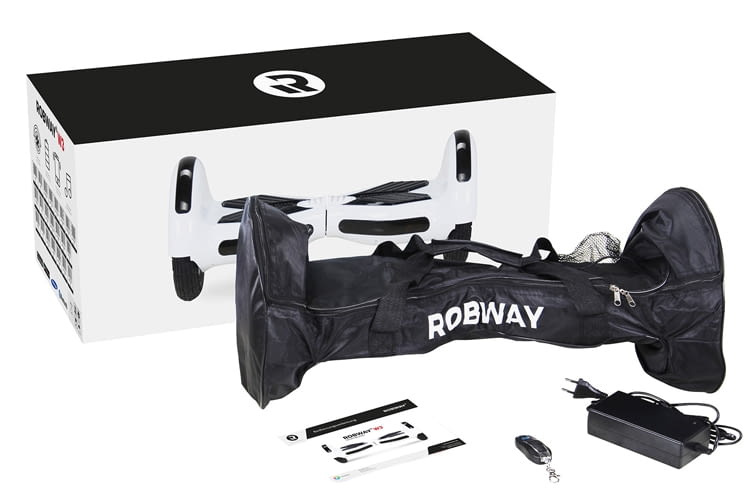 Lieferumfang des Robway W3 Hoverboard
