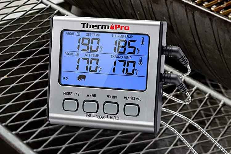 Das ThermoPro TP17 Grillthermometer überzeugt mit langen Sonden und vielen Komfort-Funktionen