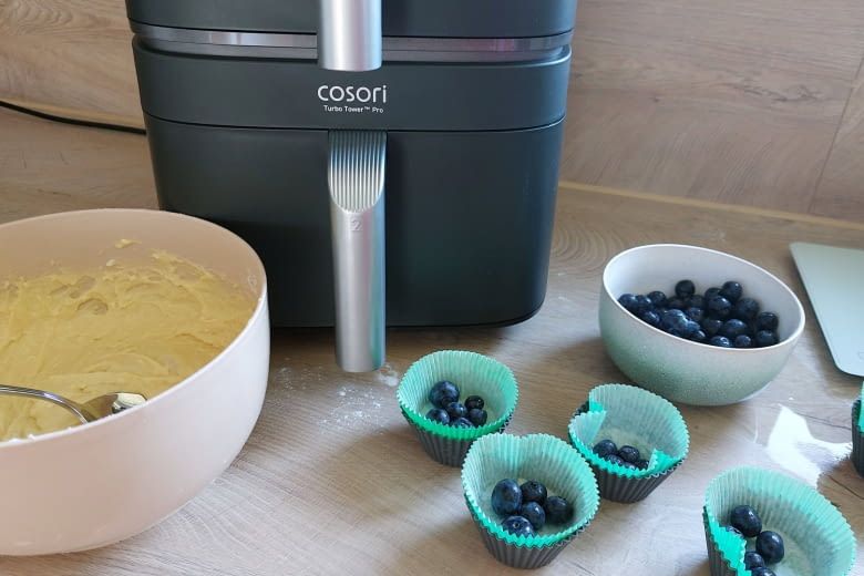 Sogar Muffins lassen sich im Airfryer mühelos backen