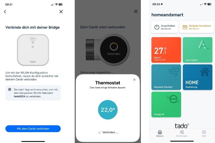 Nach der Einrichtung profitieren Nutzer von der sehr übersichtlichen tado App