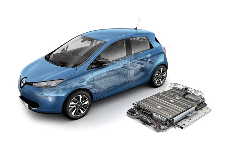 Die Batterie des Renault Zoe kann gekauft oder geleast werden.