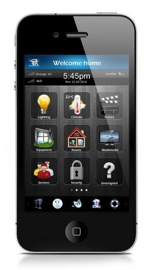 Smartphone Interfaces vom Fibaro Smart Home Systems (iOS)
