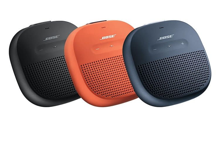 Der portable Bluetooth-Lautsprecher BOSE SoundLink Micro ist in drei verschiedenen Farben erhältlich