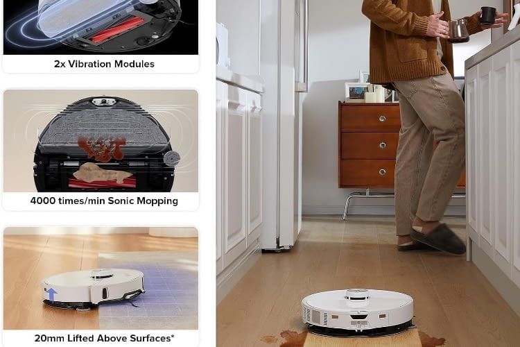 Eine beliebte Alternative zu rotierenden Pads sind auch die vibrierenden Wischplatten wie bei Roborock S8 MaxV Ultra