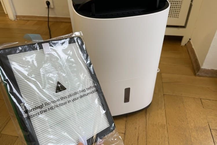 Mit dem Meaco 2-in-1-Luftentfeuchter wurde ein HEPA-Filter zur Luftreinigung geliefert