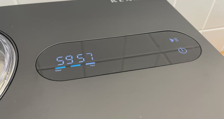 Auch nützlich sind die große Timeranzeige und die Start-Stop-Funktion