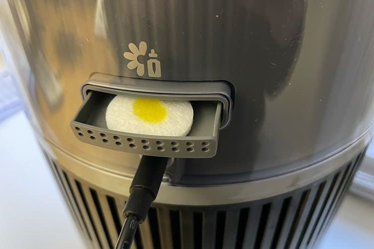 Wir testeten auch die Aromadiffuser-Funktion