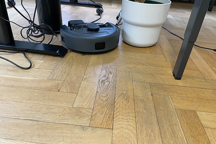 Die Navigation des eufy E20 war sehr gründlich, die Hinderniserkennung fortgeschritten