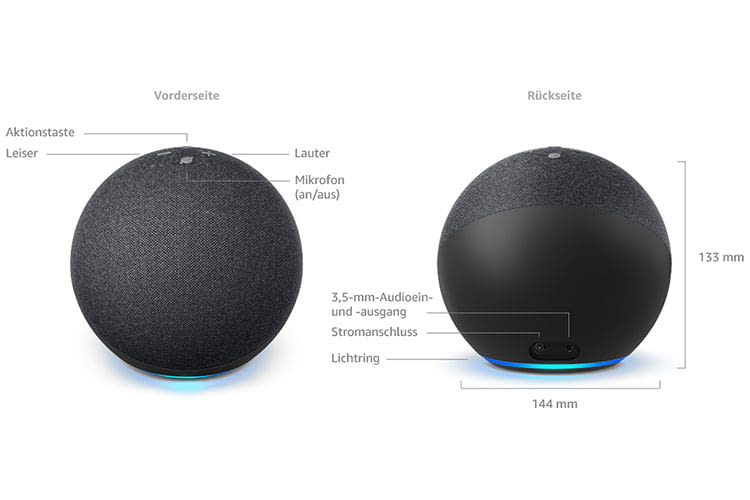 Amazon Echo 4 bietet Stereo-Sound sowie integriertes ZigBee und Bluetooth Low Energy Mesh