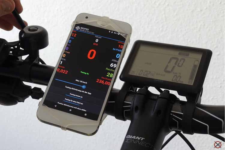 Per Nachrüst-Modul und App lässt sich der Funktionsumfang des E-Bikes enorm erweitern