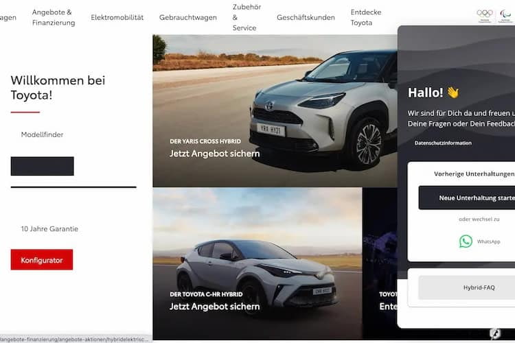 Kunden wie Toyota verwenden bereits den Userlike Website-Messenger.