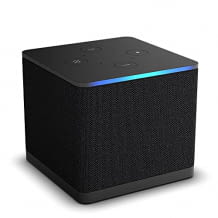 4K Ultra HD Fire TV Cube Streaming-Mediaplayer mit Sprachsteuerung mit Alexa. Schneller als je zuvor mit Unterstützung für Wi-Fi 6E.