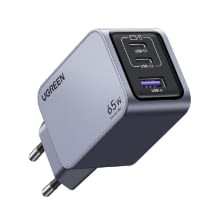 UGREEN Ladegerät mit 65 Watt Ladeleistung, 2x USB-C, 1x USB-A,