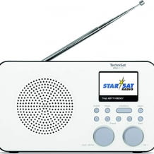 Tragbares Internetradio mit Empfang über DAB+, UKW und WLAN. Mit Farbdisplay, Kopfhöreranschluss, Wecker und Timer.