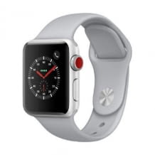 Apple Watch Series 3, 38 mm Alu. Silber, Sportarmband Nebel
