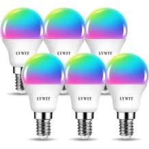 Dimmbare und mehrfarbige LED Glühbirne. Steuerung über App, Timer-Funktion oder Sprachassistenten wie Alexa und Google Home.