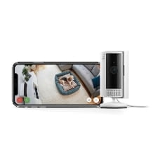 Indoor Überwachungskamera mit 1080p-HD-Video, Privatsphäre-Sichtschutz, WLAN und ideal für Haustiere